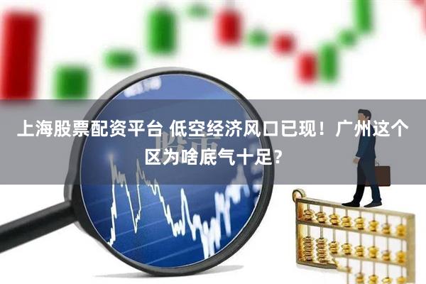 上海股票配资平台 低空经济风口已现！广州这个区为啥底气十足？