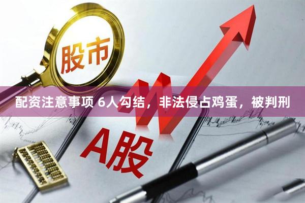 配资注意事项 6人勾结,非法侵占鸡蛋,被判刑